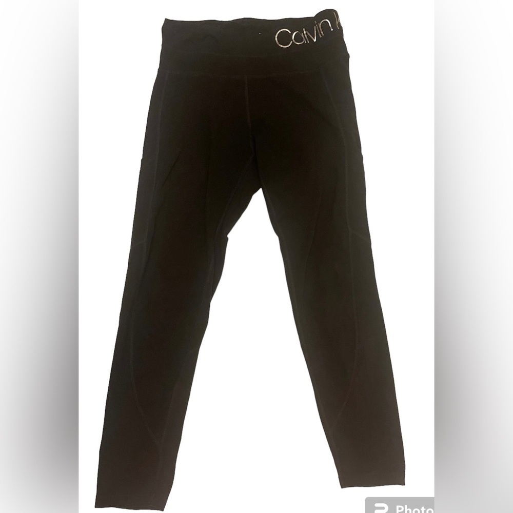Calvin Klein crop black leggings size small - Picture 2 of 3